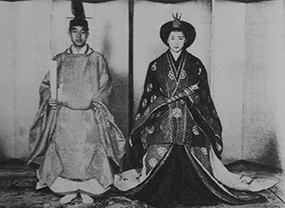 昭和34年4月10日　皇太子殿下（現天皇陛下）と美智子様のご成婚式が行われた